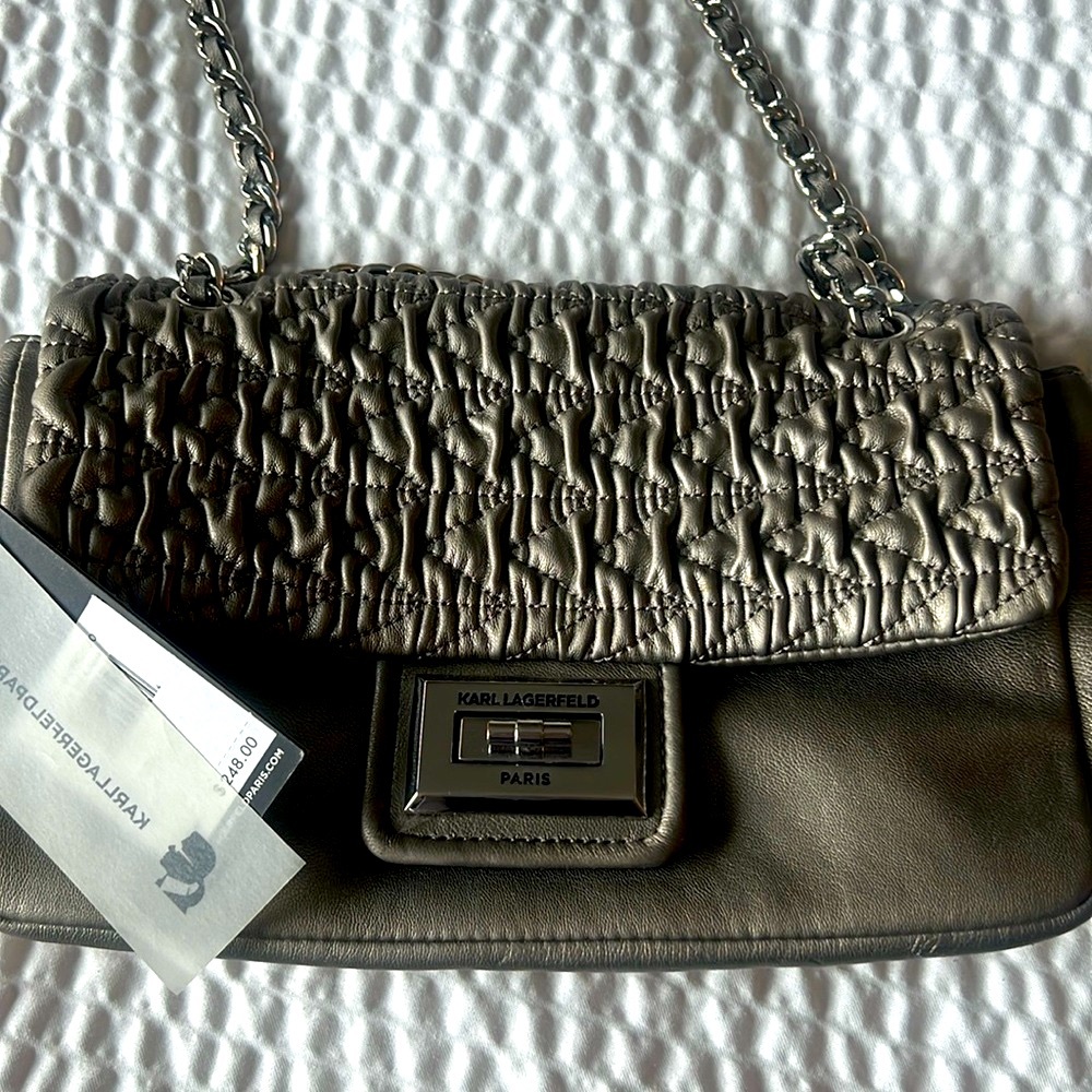 Karl Lagerfeld Silver Bag